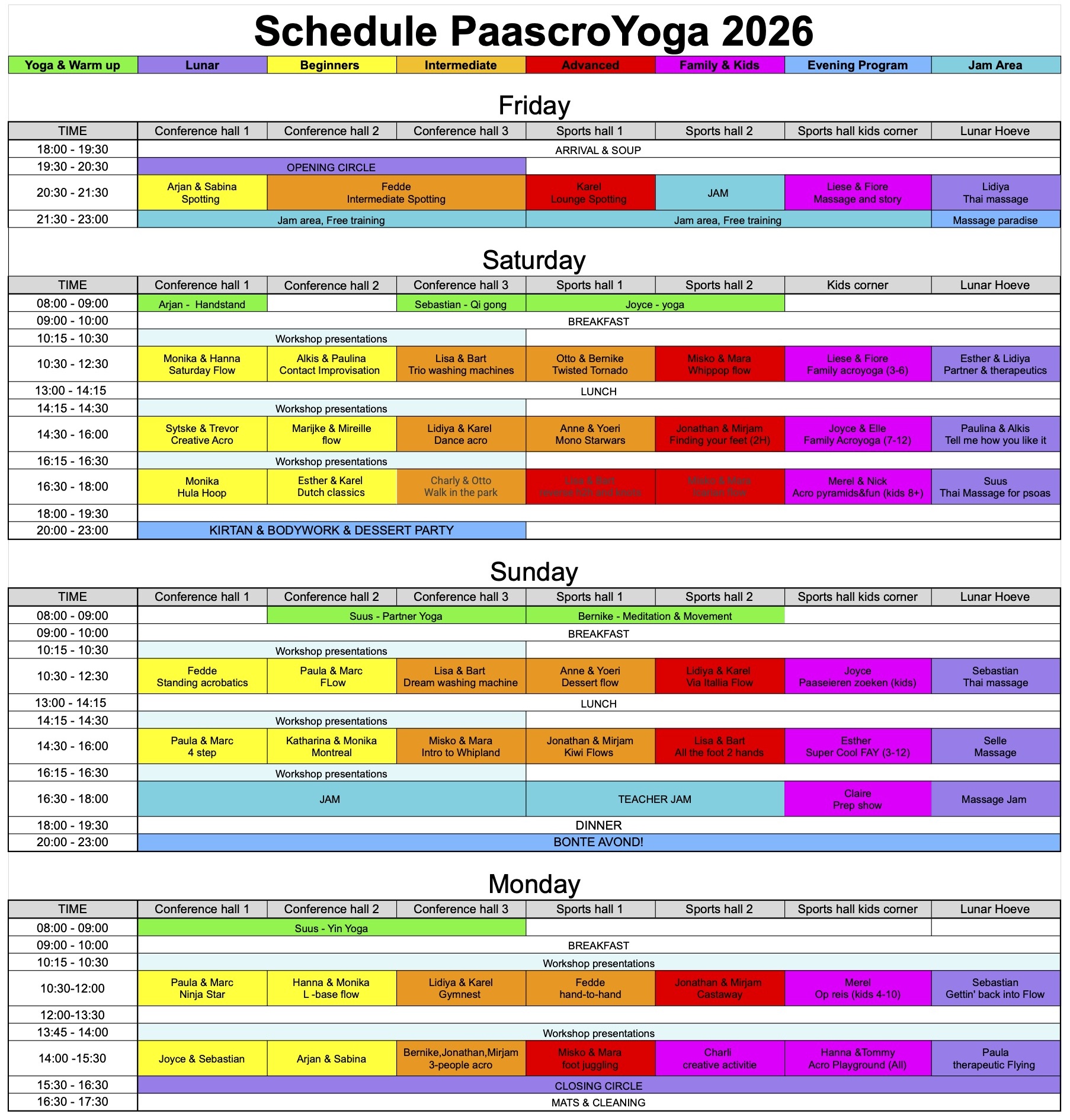 2026_filled inn schedule